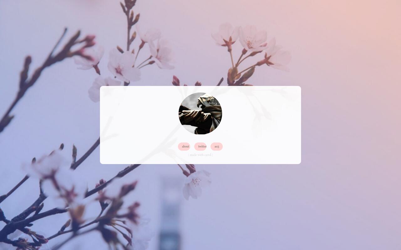 Carrd profile picture for @tribunal